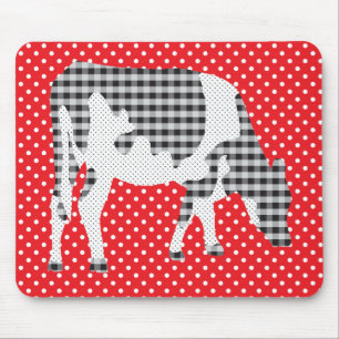 Tapis De Souris Vache à Frisian, koe de Friese