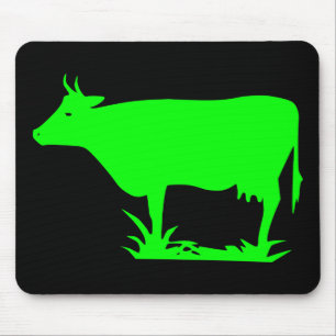Tapis De Souris Vache Alien verte