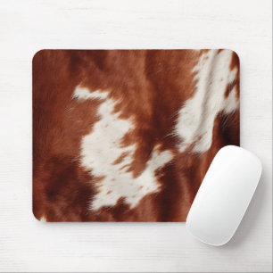 Tapis De Souris Vache blanche Brown