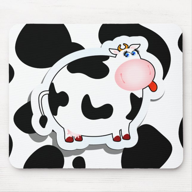 Tapis De Souris Vache caricaturale, mousepac (Devant)