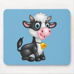 Tapis De Souris Vache charmante au dessin