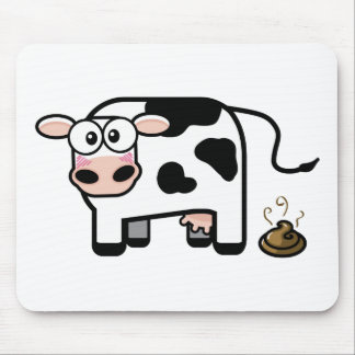Tapis De Souris Vache drôle Mousepad à Pooping