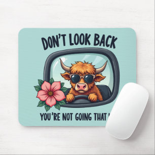 Tapis De Souris Vache écossaise drôle Art motivant rétro western