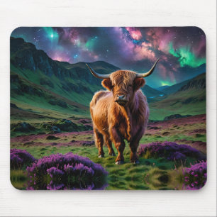 Tapis De Souris Vache Highland Under The Stars