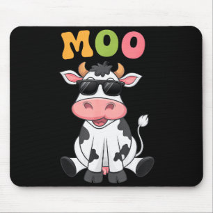 Tapis De Souris Vache Moo Groovy - Femmes Hommes Enfants Vache Agr
