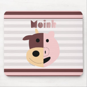 Tapis De Souris Vache + Mousepad de porc = de Moink
