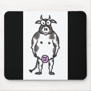 Tapis De Souris Vache noire et blanche Mousepad