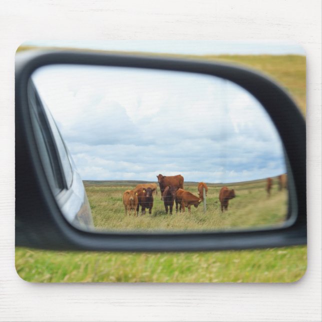 Tapis De Souris Vaches dans le miroir (Devant)