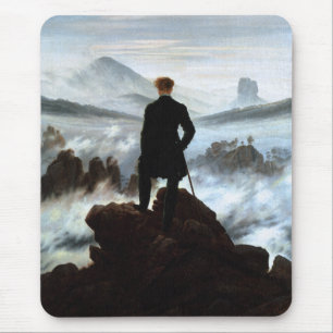 Tapis De Souris Vagabond au-dessus de la mer du brouillard par