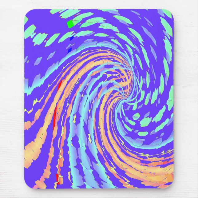 Tapis De Souris Vague Abstraite Mousepad (Devant)