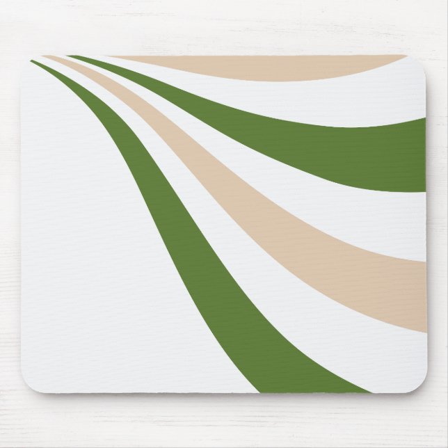 Tapis De Souris Vague blanche, sable et palme verte (Devant)