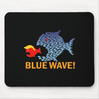 Tapis De Souris Vague Bleue 2024 Gros Poissons Amusants Mangez Pet