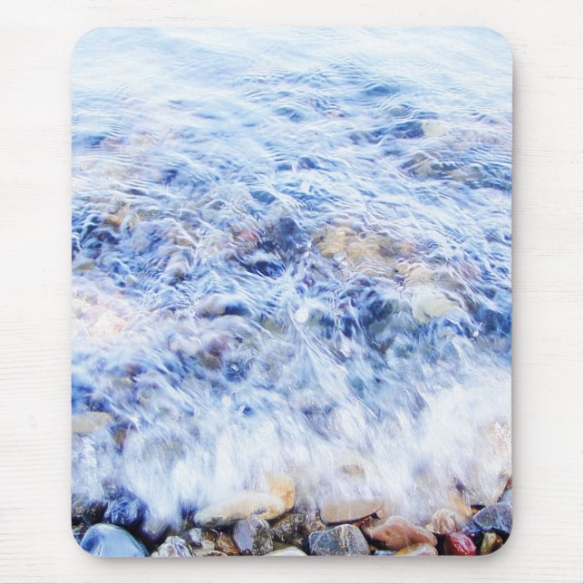 Tapis De Souris vague d'eau bleue cool (Devant)