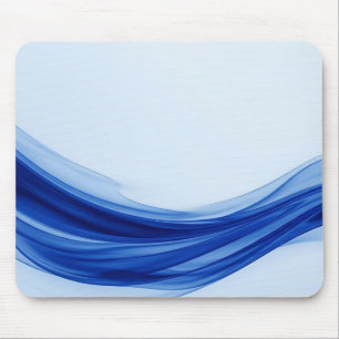 Tapis de souris vague fluide bleu saphir