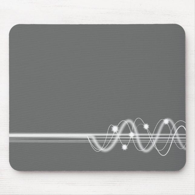 Tapis De Souris Vague sonore - Gris (Devant)