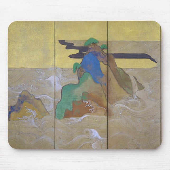 Tapis De Souris Vagues à Matsushima (gauche), Tawaraya Sotatsu (Devant)