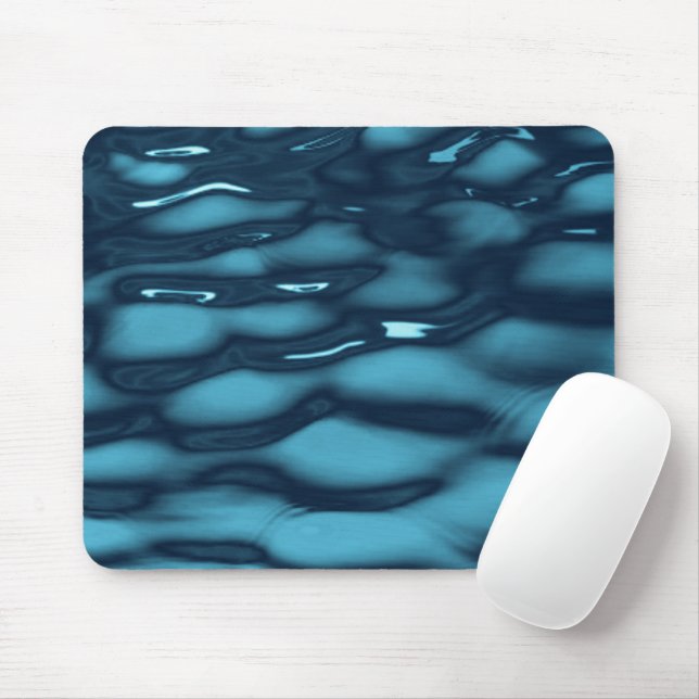 Tapis De Souris Vagues Aqua Blue Water (Avec souris)