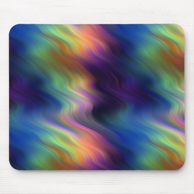 Tapis de souris Vagues de couleurs (Devant)