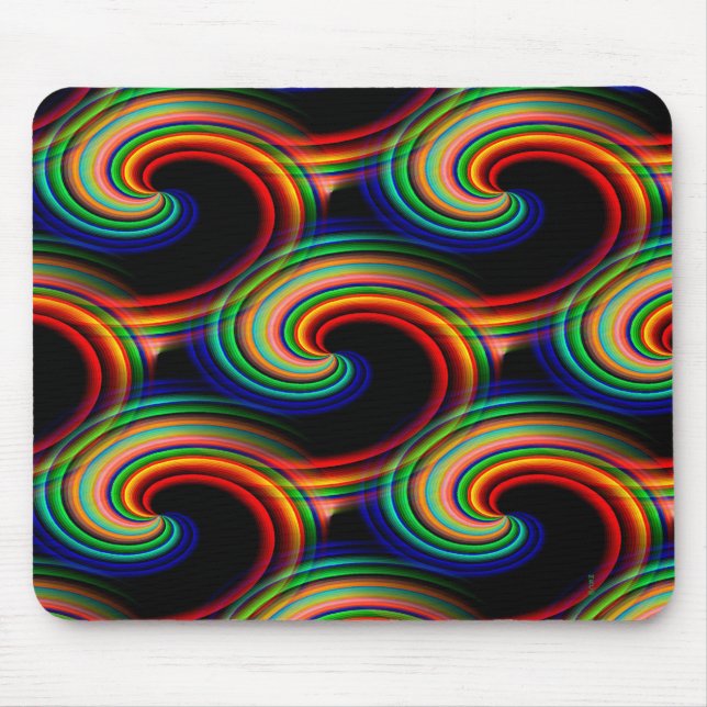 Tapis De Souris Vagues de couleurs.... (Devant)