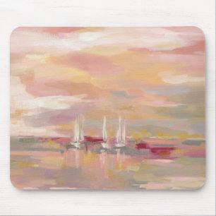 Tapis De Souris Vagues de cramoisi