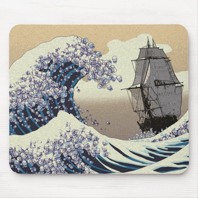 TAPIS DE SOURIS VAGUES DE JAPONAIS (Devant)