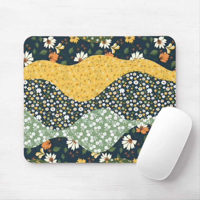 Tapis De Souris Vagues de prairie (Avec souris)