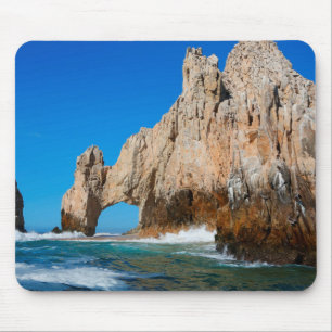 Tapis De Souris Vagues éclaboussant sur la plage