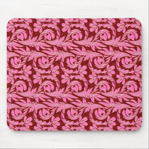 Tapis De Souris Vagues métalliques, Souris D'Ordinateur Rose-Rouge