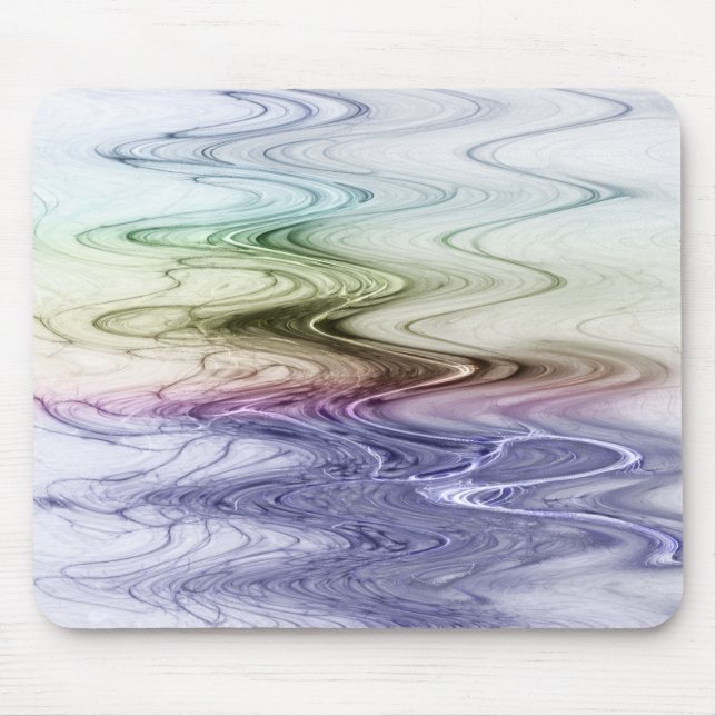 Tapis De Souris Vagues multicolores Mousepad (Devant)