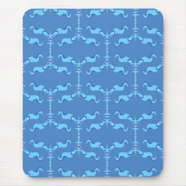 Tapis De Souris Vagues océaniques et rubans  (Devant)