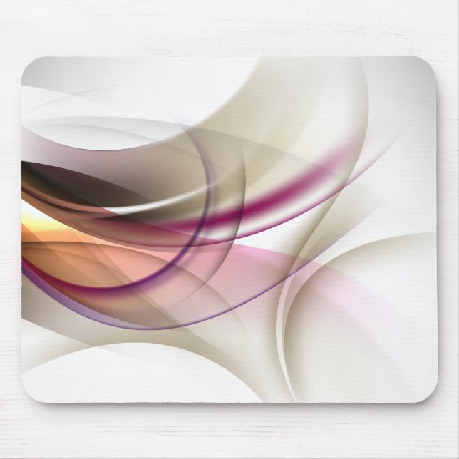 Tapis De Souris Vagues pourpres Tan Mousepad (Devant)