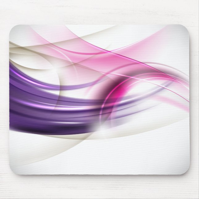 Tapis de souris Vagues Rose-Violet (Devant)