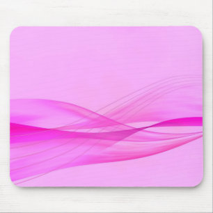 Tapis de souris Vagues roses abstraites