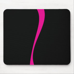 Tapis De Souris Vagues simples 2 en Magenta et noir