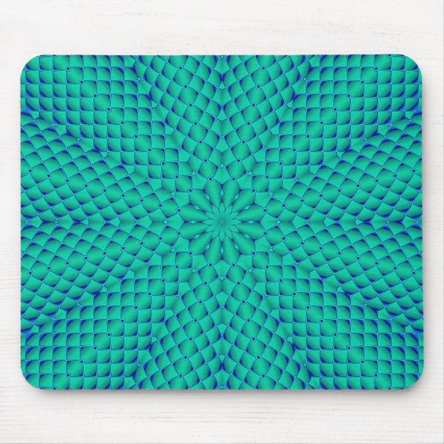 Tapis De Souris Vagues vertes et bleues (Devant)