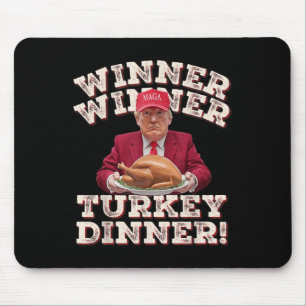 Tapis De Souris Vainqueur de l'Humour drôle Dîner Turquie Thanksgi