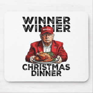 Tapis De Souris Vainqueur de Trump Dîner de Noël Père Noël A
