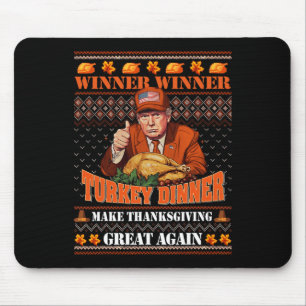 Tapis De Souris Vainqueur de Trump Dîner turc Dîner Turquie Thanks