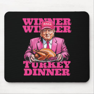 Tapis De Souris Vainqueur de Trump Humour Dîner dindon Drôle