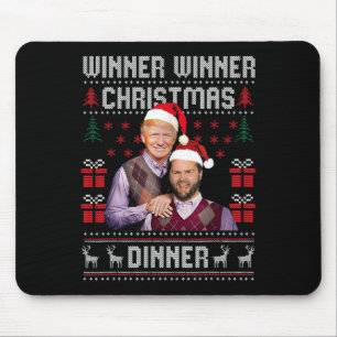 Tapis De Souris Vainqueur du dîner de Noël Père Noël Trump Vance U