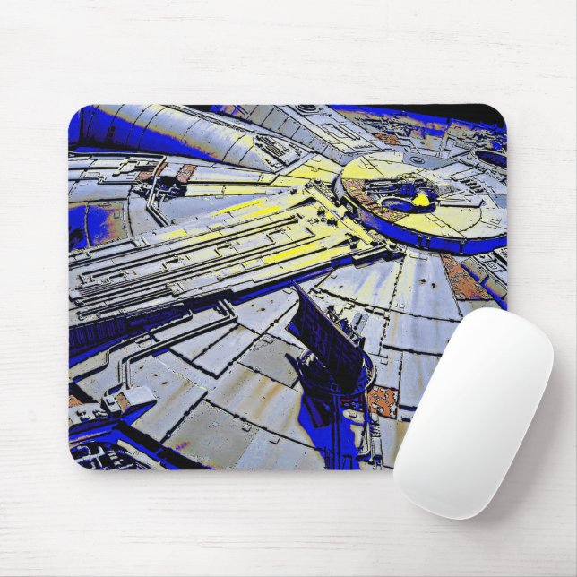 Tapis De Souris Vaisseau spatial  (Avec souris)