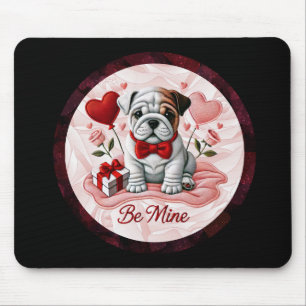 Tapis De Souris Valentine English Bulldog Desk Mousepad