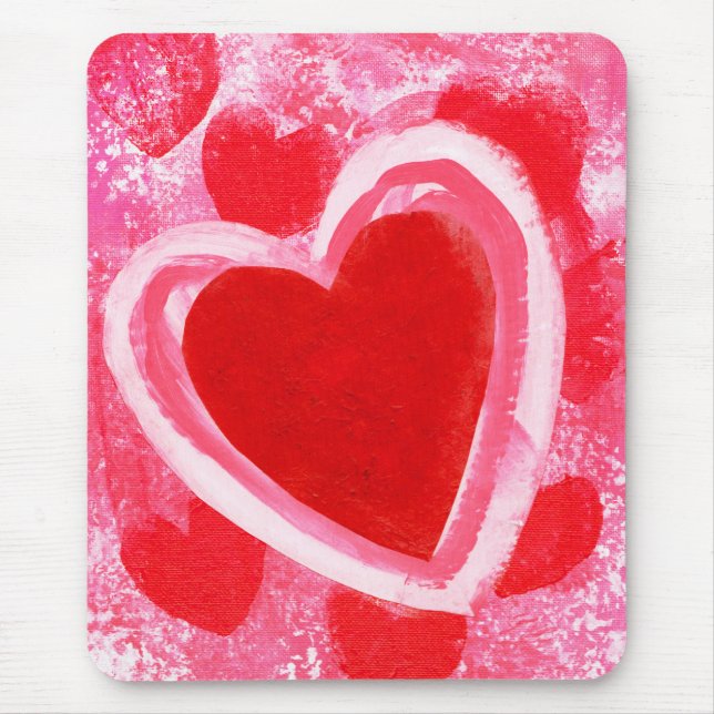Tapis De Souris Valentine Heart par VictoriaShaylee (Devant)