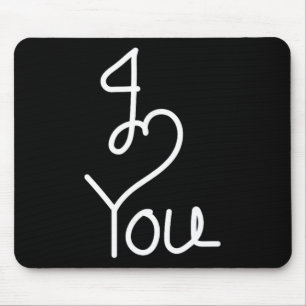Tapis De Souris Valentine i Love You' Tee Parfait Pour Lui Elle, E