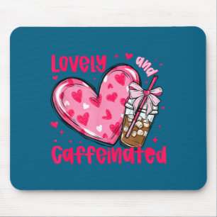 Tapis De Souris Valentine Lovely &amp; Caféiné Amateur de Café Co