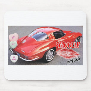 Tapis De Souris Valentine Red Split Fenêtre Corvette Classic