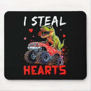 Tapis De Souris Valentines Day Monster Truck Trex Garçon Tout-peti