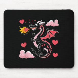 Tapis De Souris Valentines roses rouges Jour Coeur Femmes Filles D