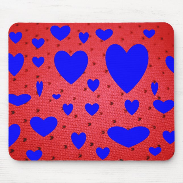 Tapis De Souris Valetine bleu Mousepad (Devant)