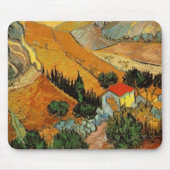 Tapis De Souris Vallée avec Plowman (F727)Van Gogh Fine Art (Devant)